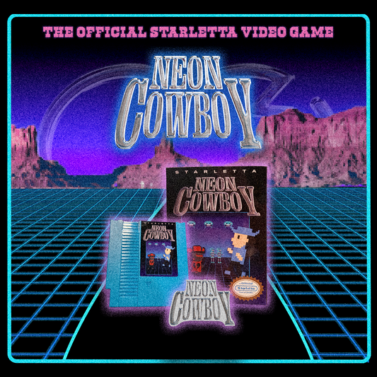 “Neon Cowboy” Video Game (NES CART)